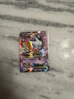 Pokemon Mega M Gengar EX XY166 Full Art Black Star Promo Holo Card NM/LP+ - Image 1