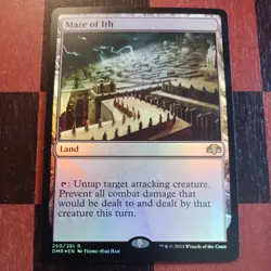 Mtg Maze of Ith FOIL LP/NM Dominaria Remastered Magic Land Card Rare - Image 1