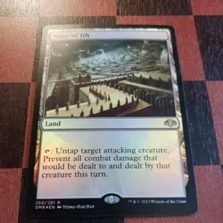 Mtg Maze of Ith FOIL LP/NM Dominaria Remastered Magic Land Card Rare - Image 2