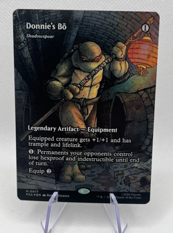 Donnie’s Bo Borderless Foil #17 Mythic MTG Teenage Mutant Ninja Turtles PZA NM - Image 1