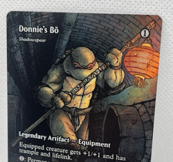 Donnie’s Bo Borderless Foil #17 Mythic MTG Teenage Mutant Ninja Turtles PZA NM - Image 3
