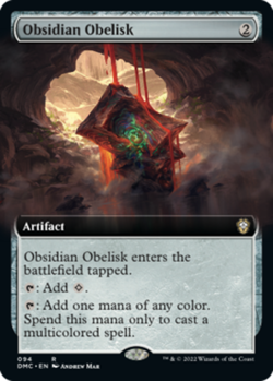 1 x Obsidian Obelisk - Extended Art - Commander: Dominaria United - NM-Mint - MT - Image 1