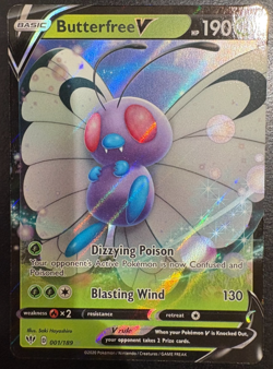 Pokemon TCG Butterfree v Darkness Ablaze 001/189 NM - Image 1