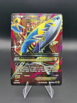Pokemon M Sharpedo EX XY200A Mega Full Art Promo Alternate Art NM - Image 1