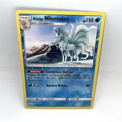 Alolan Ninetales Rare Reverse Holo SM Burning Shadows 28/147 Pokemon TCG - Image 1