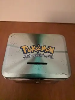 Vintage Pokemon Mew & Mewtwo Tin Coin Bank 1999 - Image 1
