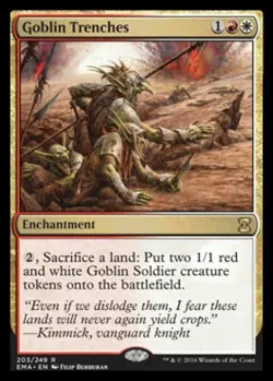 Goblin Trenches - Light Play MTG Eternal Masters - Image 1