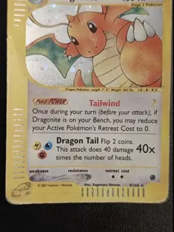 Pokemon Card- Dragonite-Expedition-Holo-9/165-Rare-ENG-E-reader-PL - Image 4
