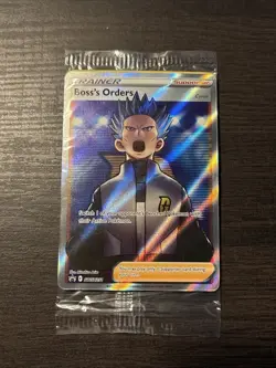 Pokemon SEALED Boss's Orders SWSH251 + 132/172 Full Art Cosmos Holo Pack! - Image 1