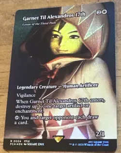 MTG Magic Final Fantasy Garnet Til Alexandros 17th Loran the Third Showcase FOIL - Image 2