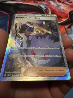 Pokemon Morty’s Conviction 211/162 Special Illustration Rare Temporal Forces Mnt - Image 3
