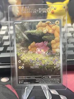 Pokemon Pawmi TCG SV Paldean Fates Holo Illustration Rare Card 226/091 Nm-LP - Image 1