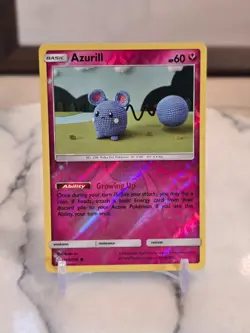 Pokemon TCG Azurill 146/236 Sm-Cosmic Eclipse Reverse Holo MP - Image 1
