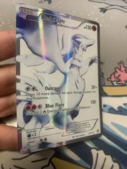 Pokemon Reshiram #113/114 Full Art Ultra Rare Holo Black White MP - Image 4