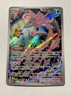 Veluza Illustration Rare SV04: Paradox Rift 192/182 NM Full Art Holo Pokemon TCG - Image 1