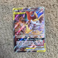 Pokemon Charizard & Braixen GX TAG TEAM Promo Holo SM SM230 270HP 2019 - Image 1