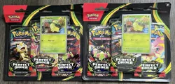2 Pokemon TCG ME03 Perfect Order 3 Pack Blisters Chikorita Sealed New - Image 1