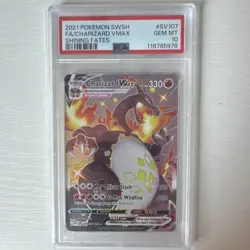 Pokemon Charizard VMAX Shining Fates: Shiny Vault SV107/SV122 PSA 10 Holo 2021 - Image 1