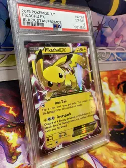 Pokemon Pikachu EX XY Black Star Holo Promo XY84 PSA 6 - Image 3