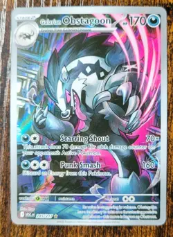 Pokemon Obstagoon 245/217 Ascended Heroes Illustration Rare NM - Image 1