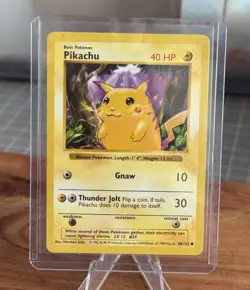 Pokemon Pikachu Base Set 58/102 - Shadowless Red Cheeks - Near Mint NM - Image 3