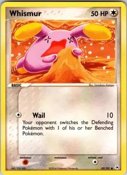 Whismur 82/101 Hidden Legends Pokemon NM Normal - Image 1