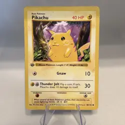 Pokemon TCG Pikachu 1st Edition Shadowless Base Set (yellow cheeks) - Image 1