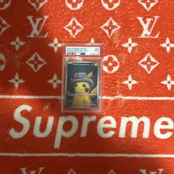 2023 POKEMON SVP EN PIKACHU/GREY FELT HAT POKEMON X VAN GOH 9 PSA MINT AUTHENTIC - Image 1