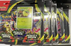 Pokemon TCG Perfect Order 3-Booster Blister Pack Lot of 6 - Image 2