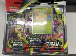 Pokemon TCG Perfect Order 3-Booster Blister Pack Lot of 6 - Image 3