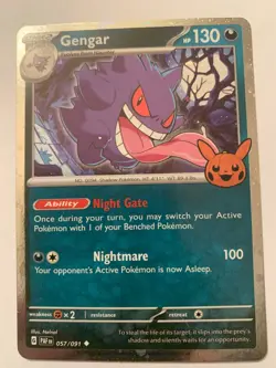 Gengar - 057/091 - Trick or Trade Holo Rare Promo - Pokemon Card - NM - Image 1