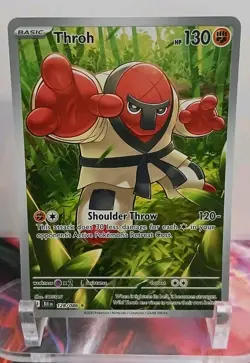 Throh 128/086 Pokemon Black Bolt Holo Illustration Rare NEAR MINT - Image 1