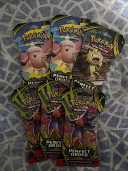 Pokemon TCG Perfect Order Sleeved Booster Pack lot of 6/ $8.75 Per Pack - Image 1