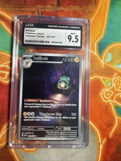 2023 POKEMON OBSIDIAN FLAMES, ILLUSTRATION RARE - HOLO #201/ BELLIBOLT CGC 9.5 - Image 1