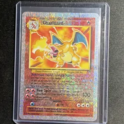 Pokemon Charizard Reverse Holo Rare Legendary Collection 3/110 English 2002 - Image 1