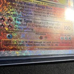 Pokemon Charizard Reverse Holo Rare Legendary Collection 3/110 English 2002 - Image 3