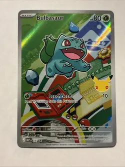 Pokemon Bulbasaur 037 First Partner Illustration Rare Promo Pokemon TCG - Image 1