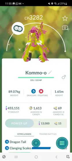 Pokemon Go (Stage 35) Shiny Kommo-o ( 30 Shinys ) - Image 2