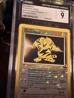 ✨2003 Pokemon Electabuzz Double Swirls Best Of Game Promos #1 x 4 - Image 1