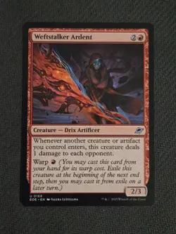 Weftstalker Ardent Regular 0169 Uncommon NM MTG Edge of Eternities EOE - Image 1