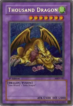Thousand Dragon MRD-143 - Secret Rare - Near Mint Unlimited YuGiOh! TCG - Image 1