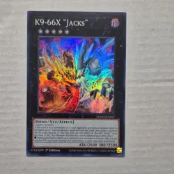 Yu-Gi-Oh! K9-66X Jacks DOOD-EN047 Fiend Xyz Effect 1st Ed Holo Konami English - Image 1