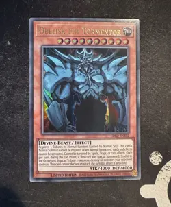 YuGiOh Obelisk the Tormentor LDK2-ENS02 Ultra Rare Limited Edition Near Mint - Image 1