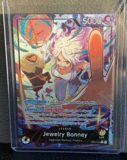 One Piece TCG EB04-001 Jewelry Bonney Alt Art Leader English OP15 - Image 4