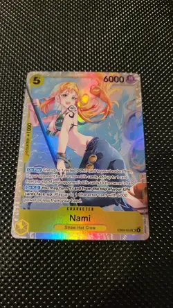 Bandai One Piece Nami EB03-053 SR Holo Special Heroines Edition 6000 Power - Image 1