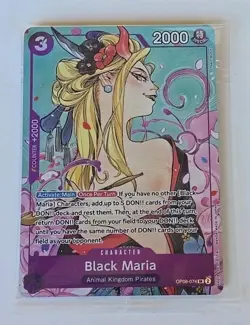 One Piece Black Maria OP08-074 Full Art Illustration Promo Art By Peach Momoko - Image 1