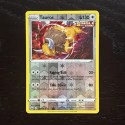 Tauros 115/198 Pokemon Chilling Reign Sword & Shield Reverse Holo Rare NM - Image 1