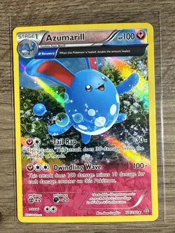 2015 Pokemon XY Primal Clash Azumarill Holo #104 NM-M - Image 1