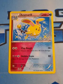 Pokemon TCG Azumarill XY Steam Siege 77/114 Regular Uncommon Card - Image 1