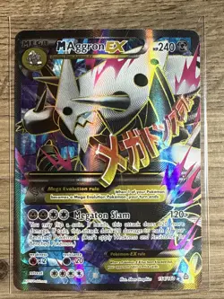 2015 Pokemon XY Primal Clash Full Art Mega Aggron EX #154 NM-M - Image 1